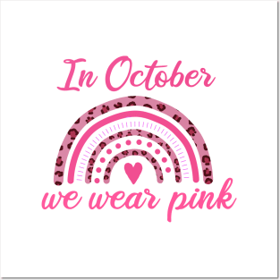 In October We Wear Pink Posters and Art